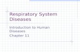 Respiratory System Diseases Introduction to Human Diseases Chapter 11.