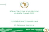 African Youth Day: Youth United in Action for Agenda 2063 Prioritizing Youth Empowerment By Prudence Ngwenya.