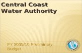 Central Coast Water Authority FY 2009/10 Preliminary Budget.
