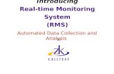 Introducing Real-time Monitoring System (RMS) Automated Data Collection and Analysis by.