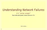 2.1 Understanding Network Failures 1.0 Understanding Network Failures (program overview) 2.0 Intro to ping 2.1 Usage Intro (Strybd prototype) 2.2 Lab.
