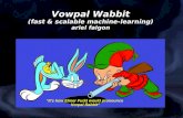 Vowpal Wabbit (fast & scalable machine-learning) ariel faigon “It's how Elmer Fudd would pronounce Vorpal Rabbit”