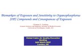 Biomarkers of Exposure and Sensitivity to Organophosphorus [OP] Compounds and Consequences of Exposure Clement E. Furlong Genome Sciences and Medicine,