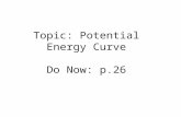 Topic: Potential Energy Curve Do Now: p.26. Spontaneous Processes no outside intervention =physical or chemical change that occurs with no outside intervention.