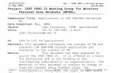 Doc.: IEEE 802. 15-06-0249-00-0ban-LDR_PN_Apps Submission Jacksonville, FL May 2006 J. Farserotu, CSEM, CHSlide 1 Project: IEEE P802.15 Working Group for.