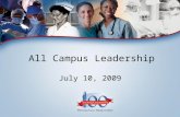 All Campus Leadership July 10, 2009.