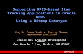 Supporting RFID-based Item Tracking Applications in Oracle DBMS Using a Bitmap Datatype Ying Hu, Seema Sundara, Timothy Chorma, Jagannathan Srinivasan.