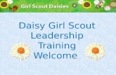 Daisy Girl Scout Leadership Training Welcome. National Program Portfolio Working with Daisies Product Sales Leader Resources AGENDA.