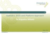 Statistics 2020 and Platform Approach Te Käpehu Whetü May 2011.