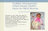 Sudden Unexpected Infant Death (SUID): Facts for NICU Nurses Christine A. Aris, BSN, RN, NNP, BC Sherri L. McMullen, PhD, RN, NNP, BC Bethann M. Lipke,
