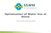 Optimisation of Water Use at Home 1 seecon international gmbh.