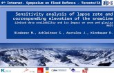 4 th Internat. Symposium on Flood Defence – Toronto/CA Sensitivity analysis of lapse rate and corresponding elevation of the snowline Limited data availability.