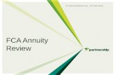 FCA Annuity Review For financial advisers only – not retail clients.