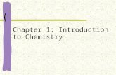 Chapter 1: Introduction to Chemistry. What is chemistry? Study of stuff Study of the composition of substances and the changes they undergo.