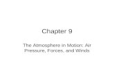 Chapter 9 The Atmosphere in Motion: Air Pressure, Forces, and Winds.
