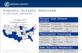 Confidential and Proprietary Information © 2010 Express Scripts, Inc. All Rights Reserved 1 Express Scripts Overview A national presence Patient Care Contact.