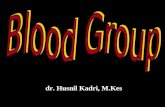dr. Husnil Kadri, M.Kes ABO BLOOD GROUP History 1.Landsteiners discovered the ABO Blood Group System in 1901 2.He and five co-workers began mixing each.