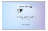 Energy Optimization Overview May 11, 2009. Legislation 2.
