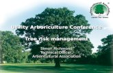Utility Arboriculture Conference Tree risk management Simon Richmond Technical Officer, Arboricultural Association.