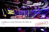 Click to edit Master title style 1 Cadbury and Minute To Win It Results.