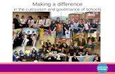 Making a difference in the curriculum and governance of schools.