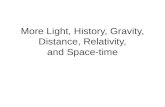 More Light, History, Gravity, Distance, Relativity, and Space-time.