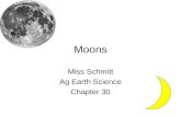 Moons Miss Schmitt Ag Earth Science Chapter 30. Vocabulary You will have a vocabulary sheet for both chapter 29 and 30 tomorrow.