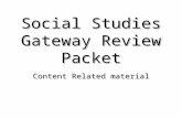 Social Studies Gateway Review Packet Content Related material.