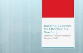 Building Capacity for Effective Co- Teaching EdPower Teacher Institute Summer 2013.