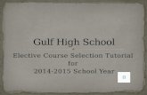 Elective Course Selection Tutorial for 2014-2015 School Year.