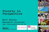 Poverty in Perspective Matt Barnes Research Director matt.barnes@natcen.ac.uk.
