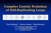 Complex Genetic Evolution of Self-Replicating Loops Chris Salzberg 1,2 Antony Antony 3 Hiroki Sayama 1 1 University of Electro-Communications, Japan 2.