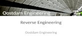 Reverse Engineering Oostdam Engineering. Reverse engineering (to extract the design from an existing product) Object Scan Point cloud Design (CAD ) Oostdam.