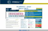 U FFICIO S EGRETERIE S TUDENTI Academic year 2014/2015.