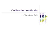 Calibration methods Chemistry 243. Figures of merit: Performance characteristics of instruments Precision Accuracy Selectivity Sensitivity Limit of Detection.