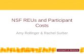 NSF REUs and Participant Costs Amy Rollinger & Rachel Surber.