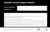 Visions of Australia – Regional Exhibition Touring Fund Applicant organisation Exhibition title Exhibition Sample Support Material Instructions 1) Please.