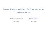 Expand, Enlarge, and Check for Branching Vector Addition Systems Rupak Majumdar Zilong Wang MPI-SWS.