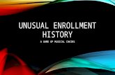UNUSUAL ENROLLMENT HISTORY A GAME OF MUSICAL CHAIRS.