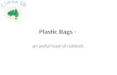Plastic Bags - an awful load of rubbish.. What’s the problem?