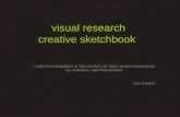 Visual research creative sketchbook “CREATIVE RESEARCH IS THE SECRET OR TRICK WHICH UNDERLINES ALL ORIGINAL CREATIVE DESIGN.” John Galliano.