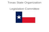 Texas State Organization Legislation Committee. Legislative Purposes: To initiate, endorse, and support desirable legislation or other suitable endeavors.
