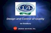 Design and Control of Quality Ian Bradbury peaker services, inc.