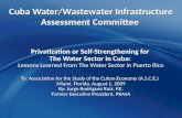 Cuba Water/Wastewater Infrastructure Assessment Committee Privatization or Self-Strengthening for The Water Sector in Cuba: Lessons Learned From The Water.