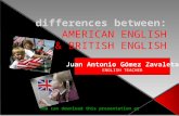 Juan Antonio Gómez Zavaleta ENGLISH TEACHER You can download this presentation at .