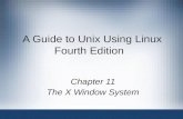 A Guide to Unix Using Linux Fourth Edition Chapter 11 The X Window System.