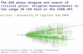 1 Gianluca Usai – University of Cagliari and INFN Electromagnetic Probes of Strongly interacting Matter in ECT* Trento - 23/05/2013 The QCD phase diagram.