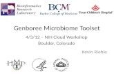 Genboree Microbiome Toolset Kevin Riehle 4/3/12 – NIH Cloud Workshop Boulder, Colorado.