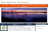 CE 3231 - Introduction to Environmental Engineering and Science Readings for This Class: 5.5-5.6 O hio N orthern U niversity Introduction Chemistry, Microbiology.