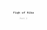 Fiqh of Riba Part 2. Riba al-Fadhl What is the difference between riba al-fadhl and riba an-nasi’ah? “Riba al-Fadhl involves an exchange of unequal qualities.